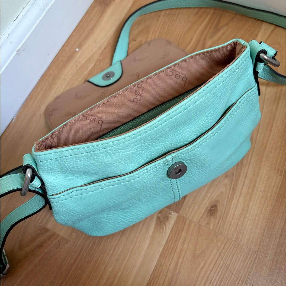 BOC Teal Leather Shoulder Bag - Picture 8 of 11
